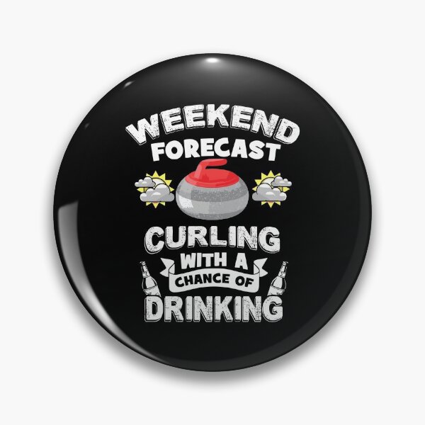 Item preview, Weekend Forecast, Curling and Drinking! Curler Long Sleeve designed and sold by stagnittae.