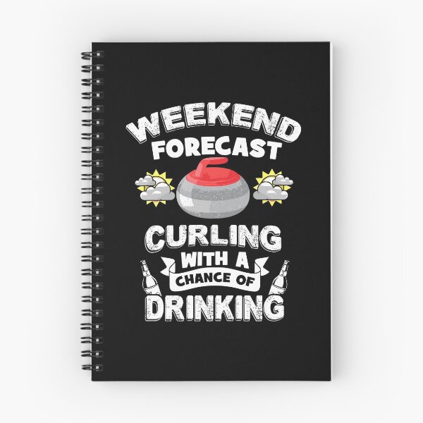 Item preview, Weekend Forecast, Curling and Drinking! Curler Long Sleeve designed and sold by stagnittae.