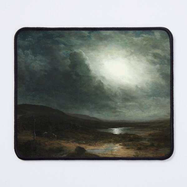 Item preview, Abraham Pether - Moonlit River Landscape designed and sold by ArtExpression.
