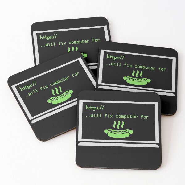 Item preview, WILL FIX COMPUTER FOR TACOS FUNNY COOL HOT-DOG designed and sold by Petartist.