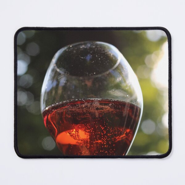 Item preview, Glass of rosé de saignée bubbles designed and sold by wineandwords.