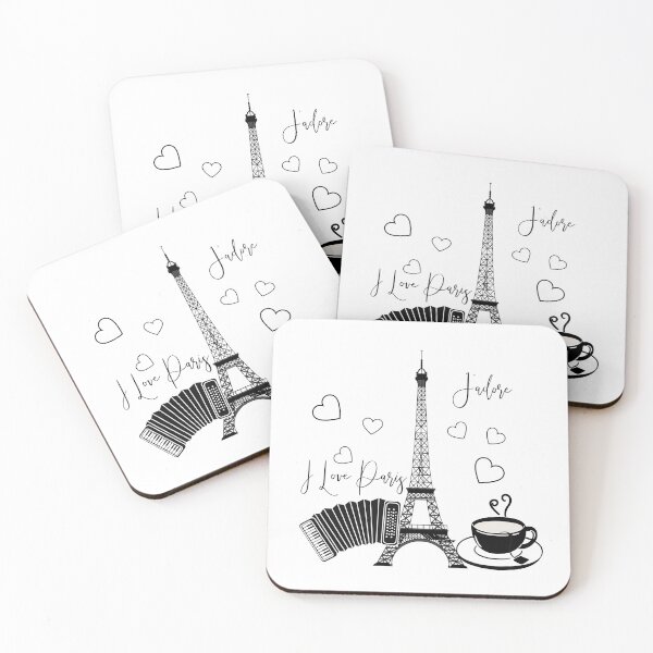 Item preview, J'ADORE, I LOVE PARIS, PARIS LOVERS, ADDICTED TO PARIS designed and sold by wildwhimsical.