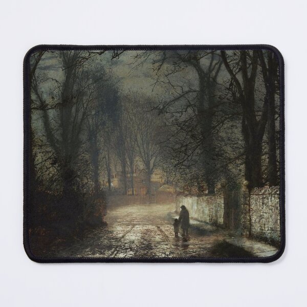Item preview, John Atkinson Grimshaw - A moonlit Lane designed and sold by ArtExpression.