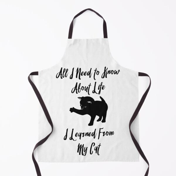 Item preview, All I Need to Know About Life I Learned from My Cat Quote - Funny designed and sold by Vasabi88.