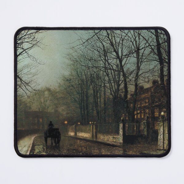 Item preview, John Atkinson Grimshaw - A wet Moon, Putney Road designed and sold by ArtExpression.