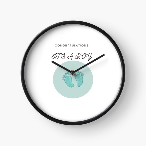 Congratulations, it;s a baby boy Clock