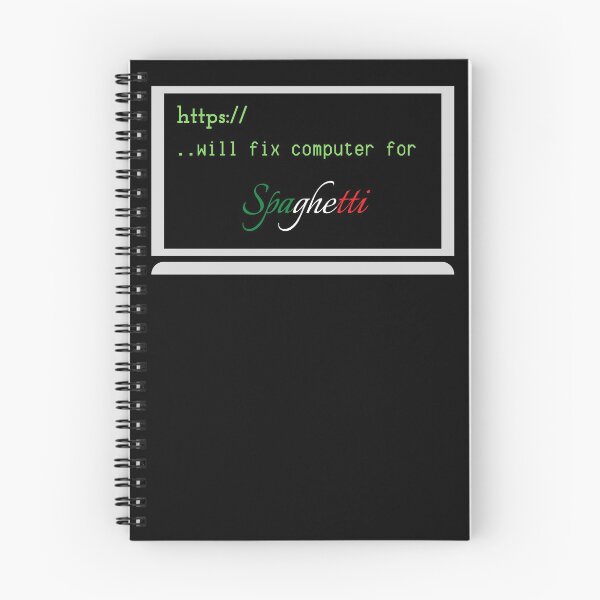 Item preview, WILL FIX COMPUTER FOR TACOS FUNNY COOL SPAGHETTI ITALIANNO designed and sold by Petartist.