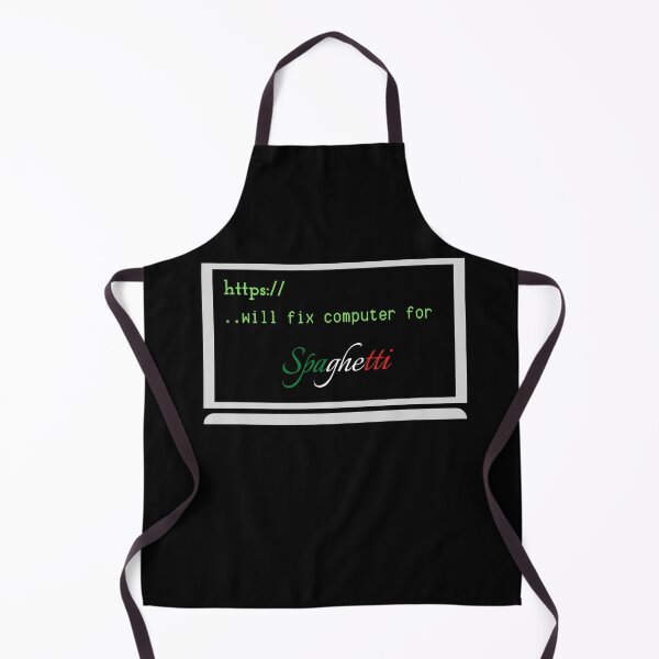 Item preview, WILL FIX COMPUTER FOR TACOS FUNNY COOL SPAGHETTI ITALIANNO designed and sold by Petartist.