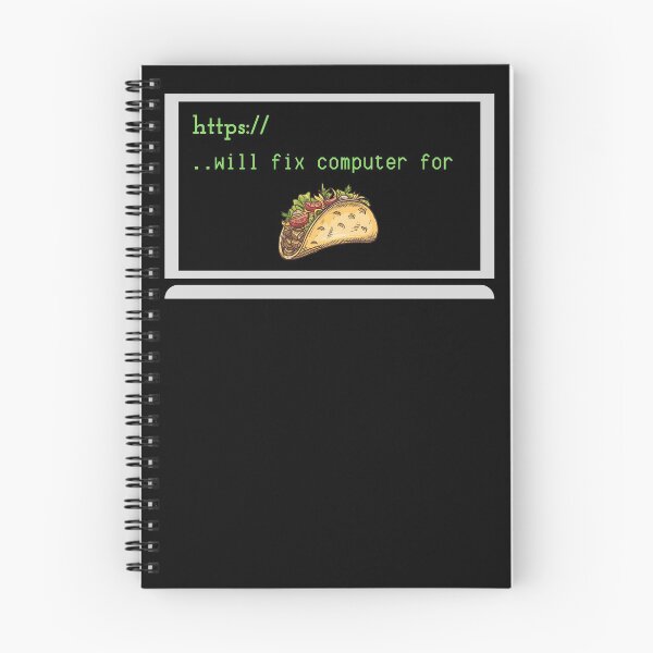 Item preview, WILL FIX COMPUTER FOR TACOS FUNNY COOL  designed and sold by Petartist.
