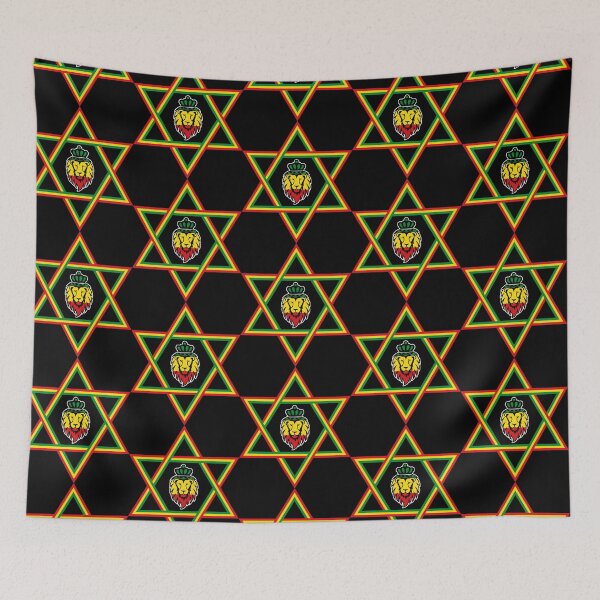 Item preview, Rasta Lion Of Judah Star Of David designed and sold by designandclouds.