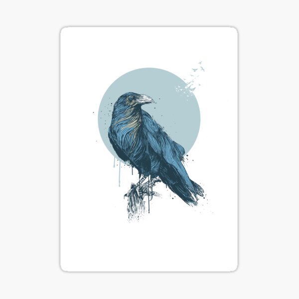 Aperçu de l'œuvre corbeau bleu créée et vendue par soltib.