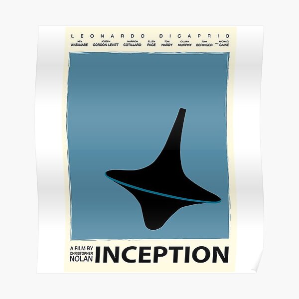 Inception Movie Cobb vole des informations Dream Attaque criminelle Le fils de son adversaire Minimaliste Cool Gr Poster