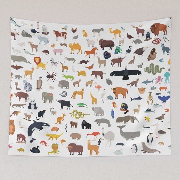 Item preview, Huge Big Animal Stickersheet designed and sold by Maartje de Volder.