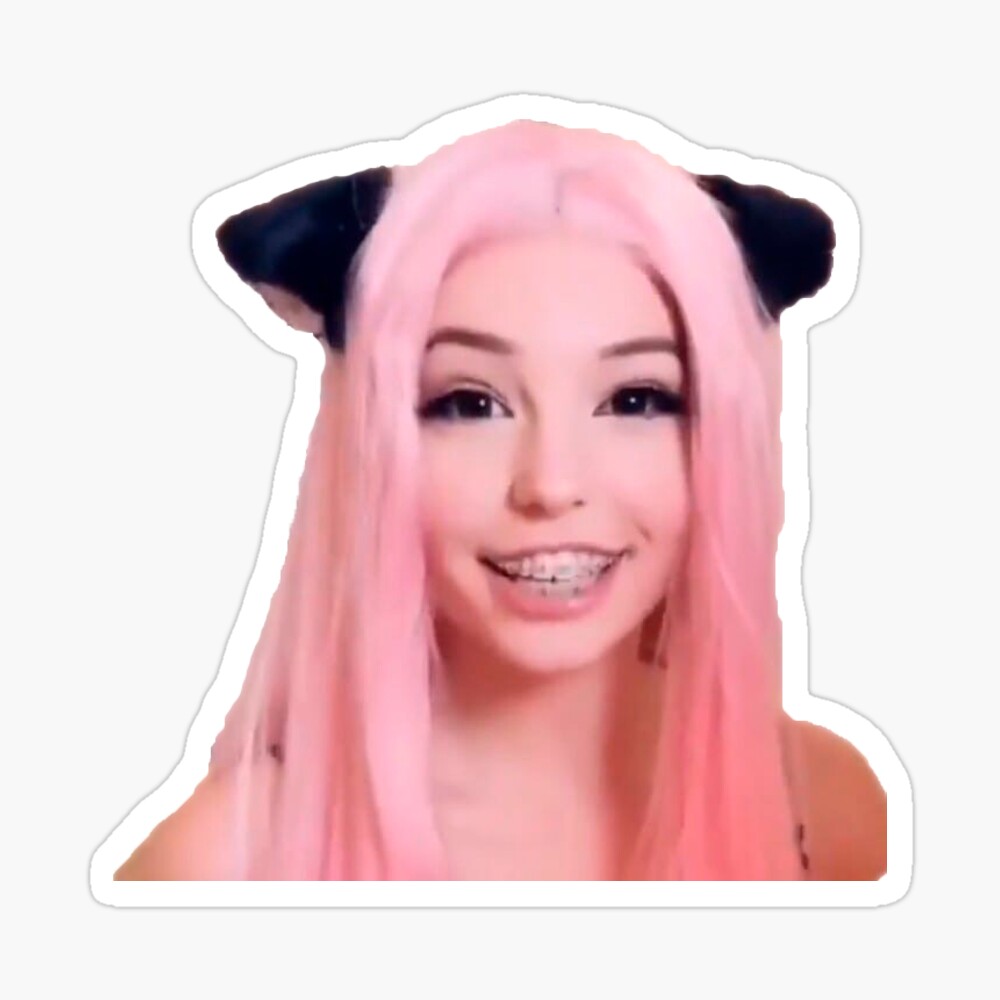 Belle Delphine Choker Cat Ears Graphic · Creative Fabrica