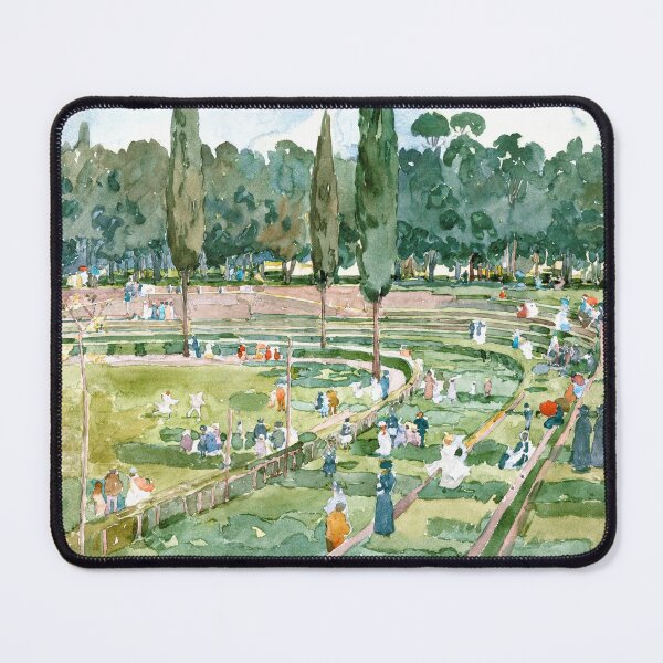 Item preview, The Race Track - Hippodrom - Piazza Siena, Jardines Borghese, Roma by Maurice Prendergast designed and sold by ArtExpression.