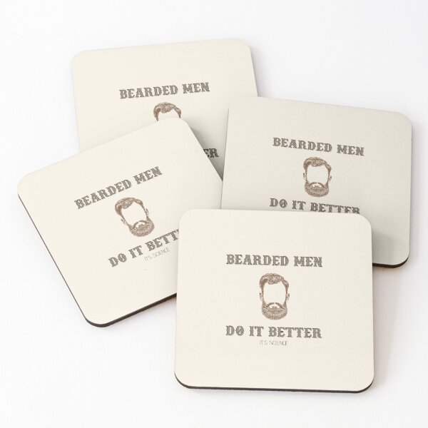 Item preview, Bearded Men Do It Better (It's Science) designed and sold by hotsaucefactory.