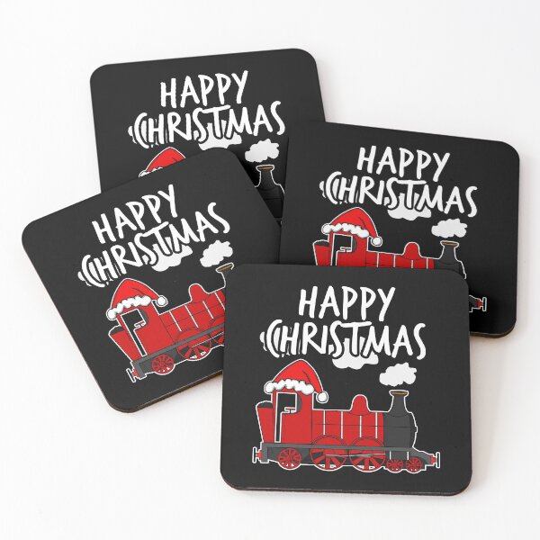 Item preview, Happy Christmas Santa Hat Steam Train Rail Enthusiasts designed and sold by doodlerob.