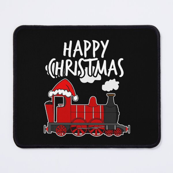 Item preview, Happy Christmas Santa Hat Steam Train Rail Enthusiasts designed and sold by doodlerob.