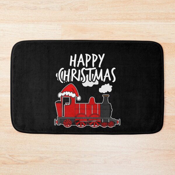 Item preview, Happy Christmas Santa Hat Steam Train Rail Enthusiasts designed and sold by doodlerob.