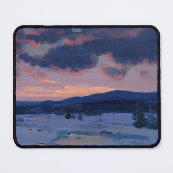 Artikelvorschau, Clarence Gagnon - Crépuscule d'hiver - Winter Twilight, Baie St. Paul entworfen und verkauft von ArtExpression.
