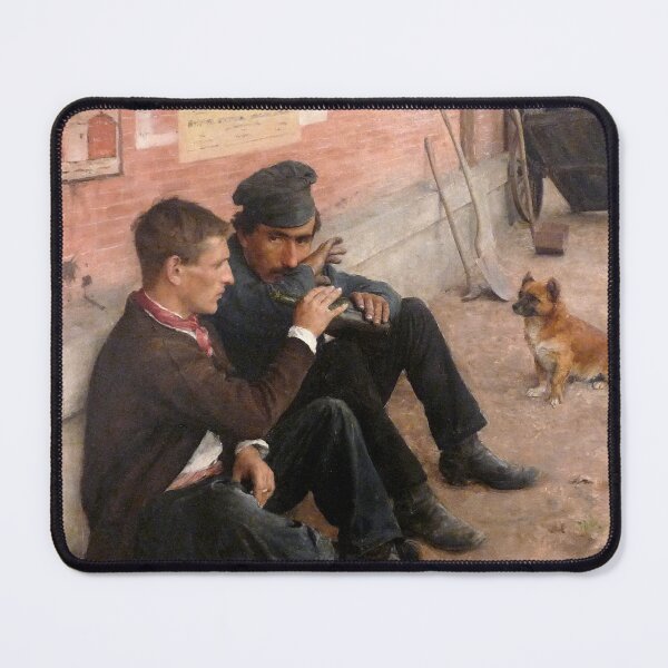 Item preview, Émil Friant - The Drinkers, or Monday's Work - Les Buveurs ou le travail du lundi designed and sold by ArtExpression.