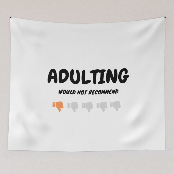 Item preview, Adulting is not recommend  designed and sold by RK-Artist.