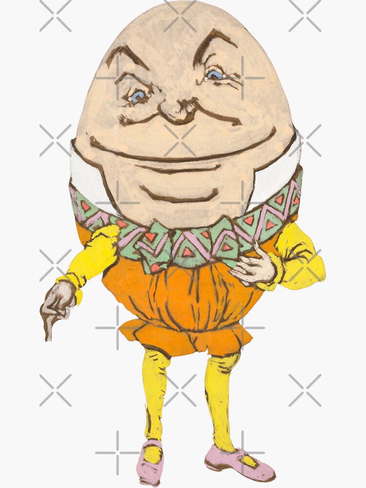 "Humpty Dumpty" Sticker for Sale by rimmatv Redbubble