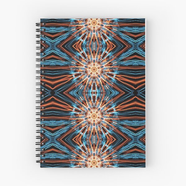 Item preview, Liquid Light Series #87 ~ Orange and Blue Abstract Fractal Pattern designed and sold by Ascension Vibrations.