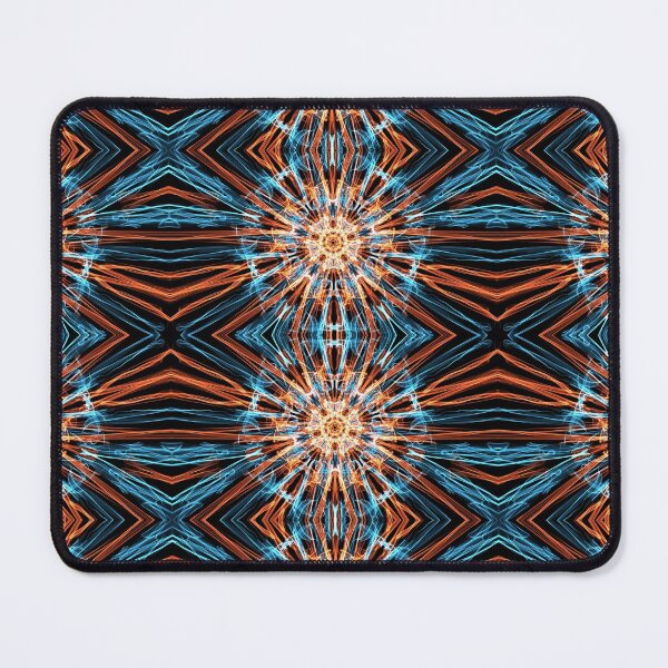 Item preview, Liquid Light Series #87 ~ Orange and Blue Abstract Fractal Pattern designed and sold by Ascension Vibrations.