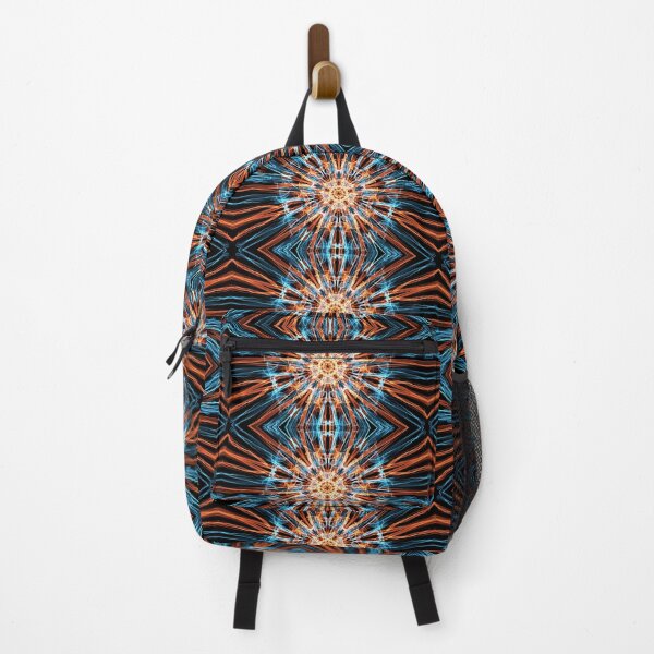 Item preview, Liquid Light Series #87 ~ Orange and Blue Abstract Fractal Pattern designed and sold by Ascension Vibrations.