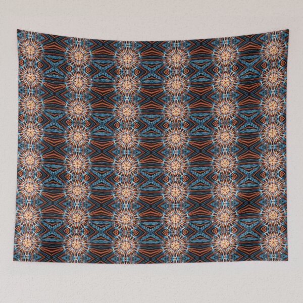 Item preview, Liquid Light Series #87 ~ Orange and Blue Abstract Fractal Pattern designed and sold by Ascension Vibrations.