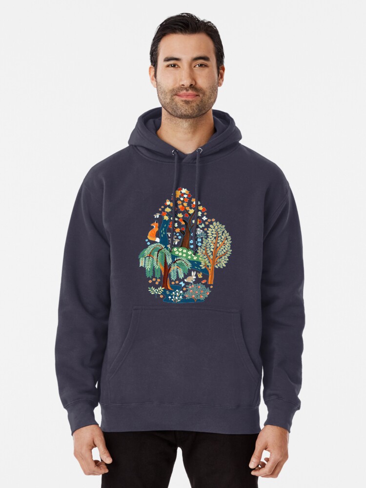 Whimsical Winter Woodland Wonderland Pullover Hoodie