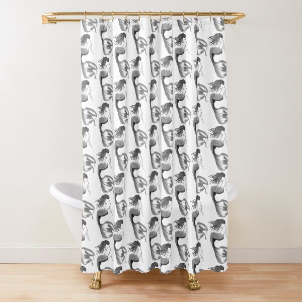mermaid stranded Shower Curtain