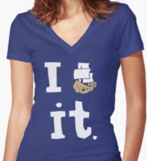 I ship it. Women's Fitted V-Neck T-Shirt