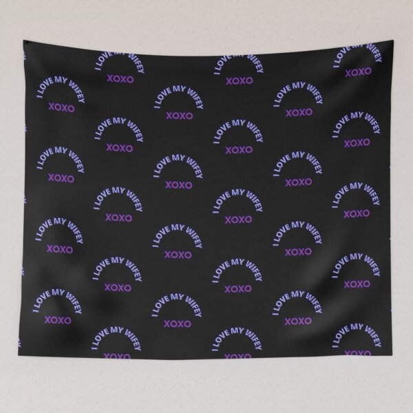 Item preview, I LOVE MY WIFEY WITH XOXO KISSES designed and sold by DoloresAlaire.