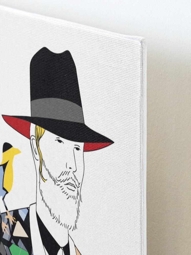 Alternate view of Hassidic with style | Modern and original jewish art Mounted Print