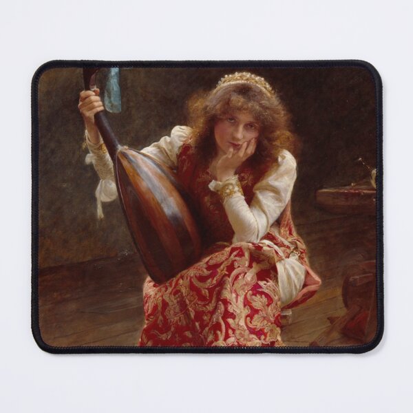 Item preview, The Girl with a Lute by Edward John Gregory designed and sold by ArtExpression.