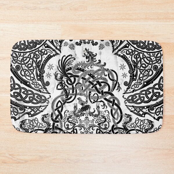 Item preview, Viking style Dragon - Black and White designed and sold by Abysm Internal.