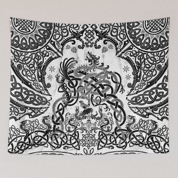 Item preview, Viking style Dragon - Black and White designed and sold by Abysm Internal.