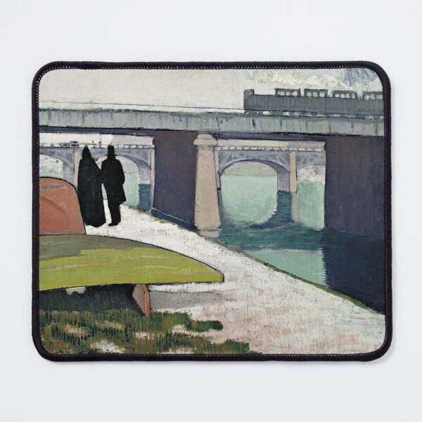 Item preview, Émile Bernard - Iron Bridges at Asnières - Pont de Fer à Asnières designed and sold by ArtExpression.