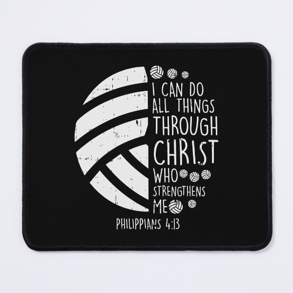 Item preview, Volleyball I Can Do Things Bible Verse God Jesus Gift designed and sold by ferverena4.