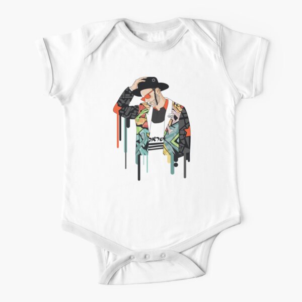 Jewish Man think | Modern and original jewish art Short Sleeve Baby One-Piece