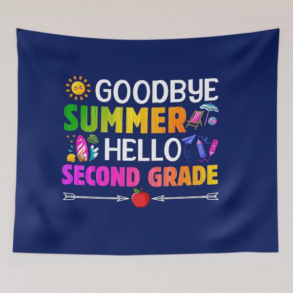 Item preview, Goodbye Summer Hello Second Grade Back To School Students Teachers designed and sold by TrenddyArts.