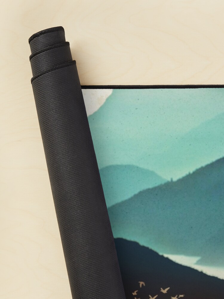 Thumbnail 2 of 5, Mouse Pad, Indigo Mountains designed and sold by spacefrogdesign.