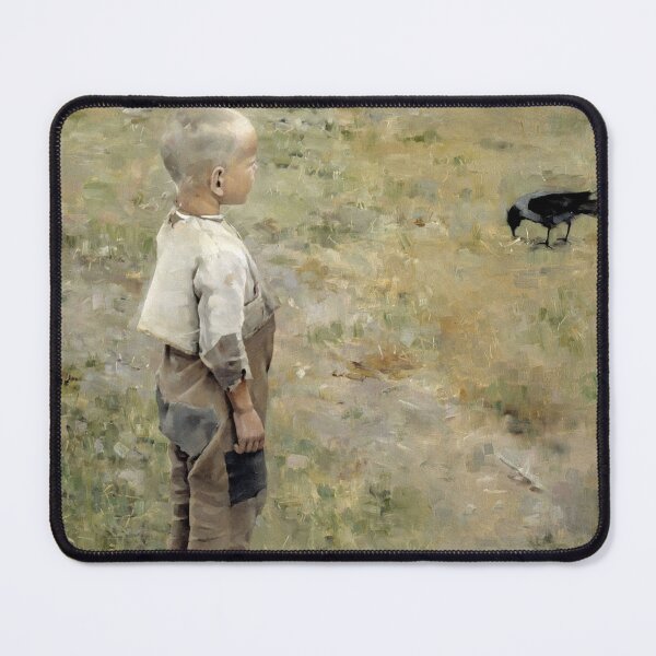 Item preview, Akseli Gallen-Kallela - Boy with a Crow designed and sold by ArtExpression.