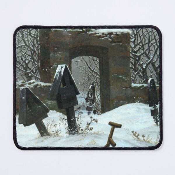 Item preview, Caspar David Friedrich - Graveyard under Snow designed and sold by ArtExpression.