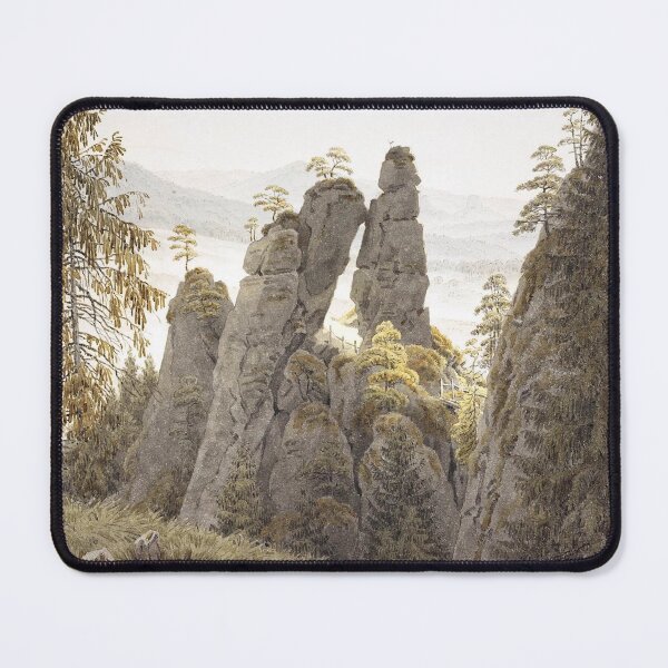 Item preview, Caspar David Friedrich - The Rock Gates in Neurathen designed and sold by ArtExpression.