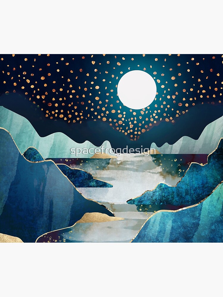 Thumbnail 5 of 5, Mouse Pad, Moon Glow designed and sold by spacefrogdesign.