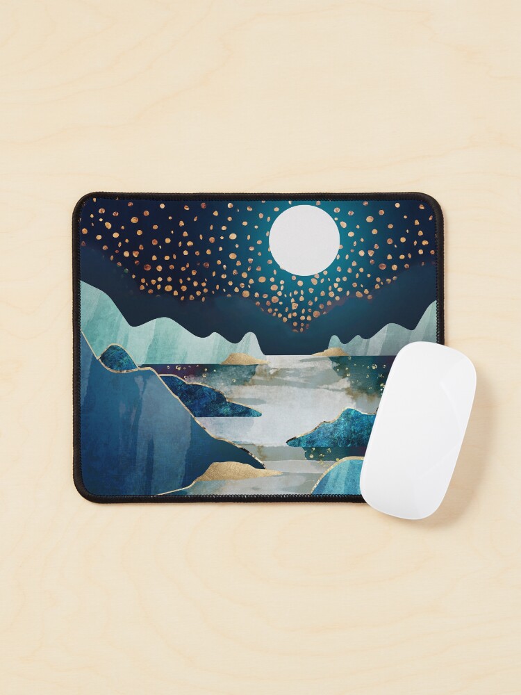 Thumbnail 1 of 5, Mouse Pad, Moon Glow designed and sold by spacefrogdesign.
