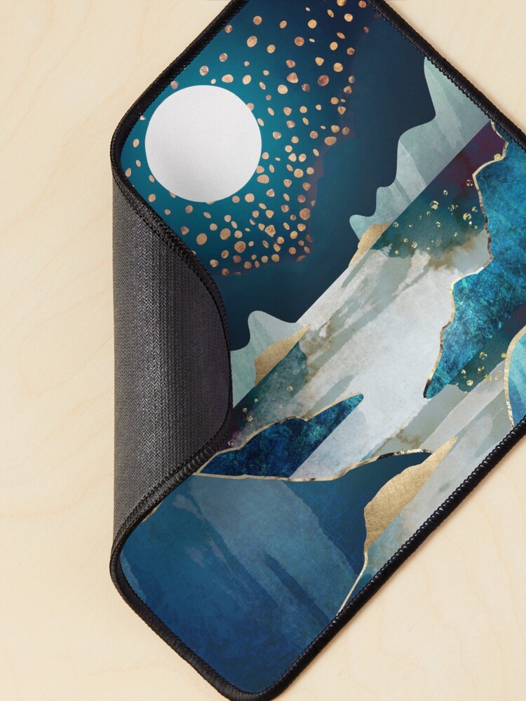 Thumbnail 2 of 5, Mouse Pad, Moon Glow designed and sold by spacefrogdesign.